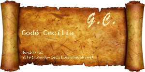 Godó Cecília névjegykártya