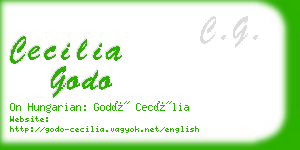 cecilia godo business card